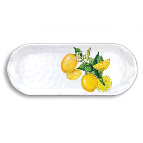 Lemon Basil Melamine Accent Tray