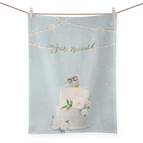 Wedding Birds Tea Towel