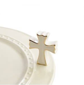 Nora Fleming Mini - white cross