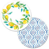 Plastic Reversible Round Placemats (Multiple Styles)
