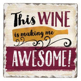 Single Absorbent Stone Tumbled Tile Coaster (Multiple Styles)