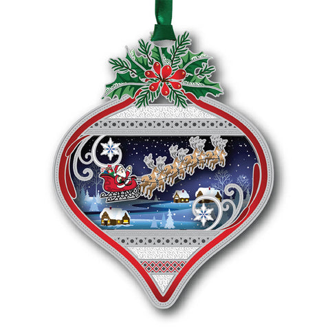 Christmas Scene Bulb Ornament