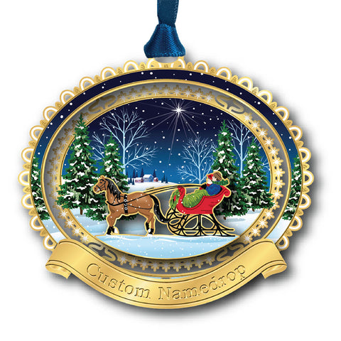 Horse & Sleigh Ornament