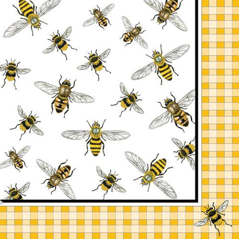 "Honey Bees" Cocktail Napkins
