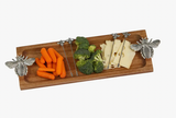 Acacia Wood Serving Tray Set (2 Styles)