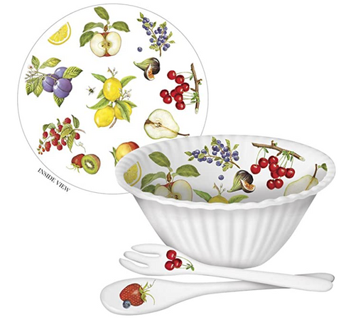 "Fruit Medley" Melamine Bowl w/ Serveware