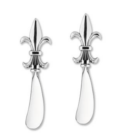 Fleur-De-Lis Stainless Steel Cheese Spreader