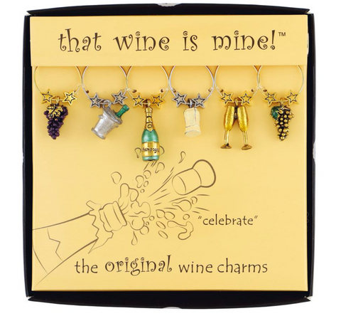 "Celebrate" Wine Charms