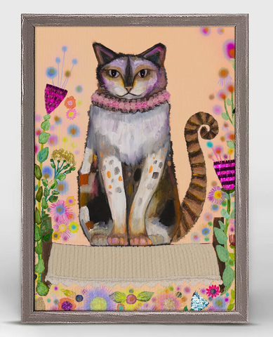 Feral Cat Jasper Mini Framed Canvas