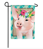 Crowned Pig Garden Flag