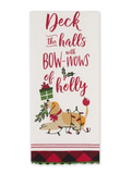 Bow-Wow Of Holly Dish Towel