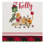 Bow-Wow Of Holly Dish Towel