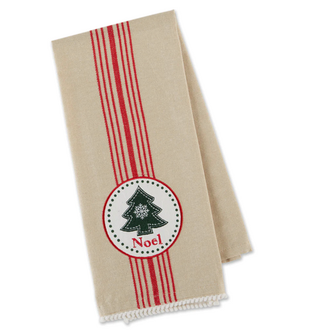 Noel Tree Embl Dishtowel