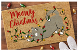 Meowy Christmas Doormat