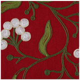 Mistlletoe Embroidered Table Runner