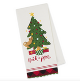 Deck The Paws Embl Dishtowel