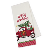 Happy Howlidays Embl Dish Towel