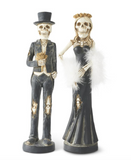 Assorted Resin Skeleton Taper Candlesticks