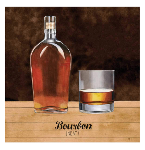"Bourbon" Cocktail Napkins