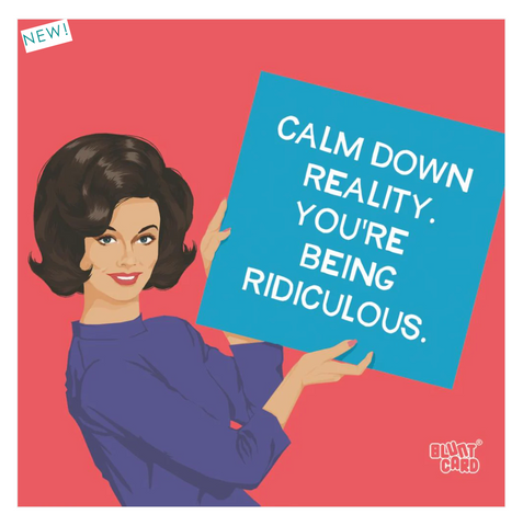 "Calm Down Reality" Cocktail Napkins