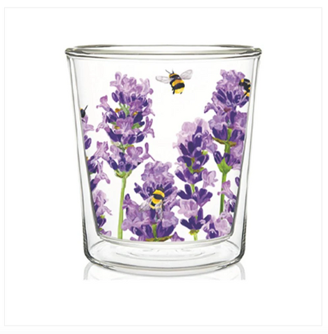 Bees & Lavender Tea/Coffee Glass