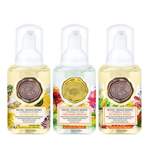 Mini Foaming Hand Soap Set: Sunflower, Orchard Breeze & Pumpkin Prize