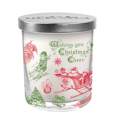 "It’s Christmastime" Decorative Glass Candle