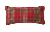 Reindeer Plaid & Lights Pillow