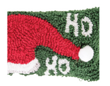 HoHoHo Hat Hooked Pillow