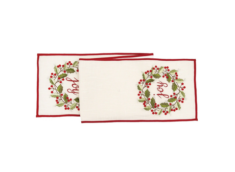 Joy Wreath Table Runner