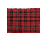 Red Black Plaid Placemat