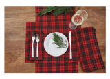 Red Black Plaid Placemat