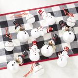 Inch Snowman Pillbox Ornaments (2 Variants)