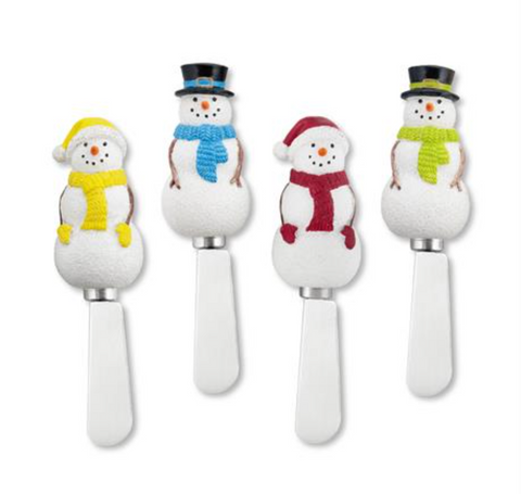 Set of 4 Holiday Cheese Spreaders (Multiple Styles)