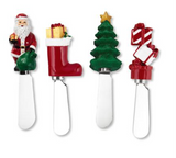 Set of 4 Holiday Cheese Spreaders (Multiple Styles)