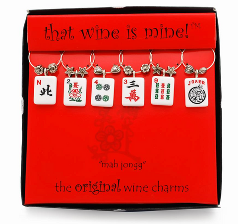 "Mah Jongg" Wine Charms