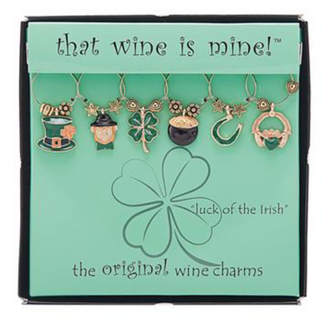 "Luck Of The Irish" Wine Charms