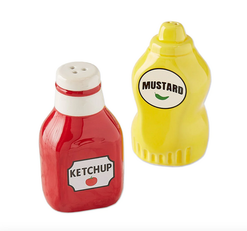 Ketchup & Mustard Salt & Pepper Shakers