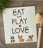 Eat Play Love Swedish Dishcloth