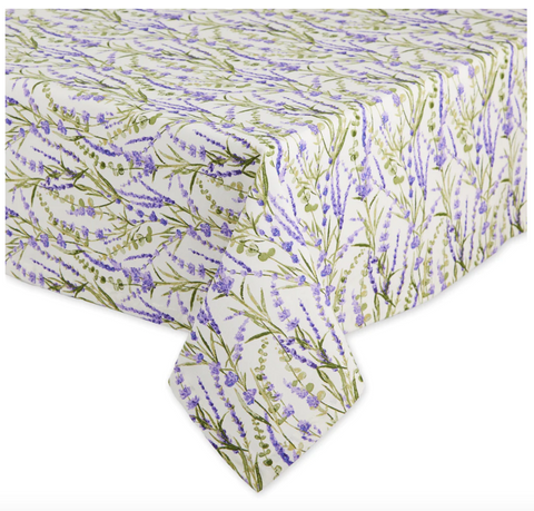 Lavender Fields Printed Tablecloth (2 Variants)