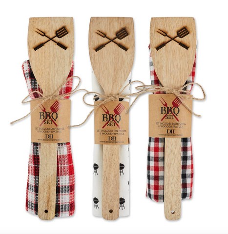 BBQ Dishtowel & Spatula Gift Set (3 Variants)