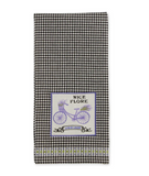 "Lavender Bicycle" Embellished Dish Towel