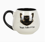 Magic, Coffee & Cats Rounded Mug