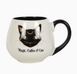 Magic, Coffee & Cats Rounded Mug