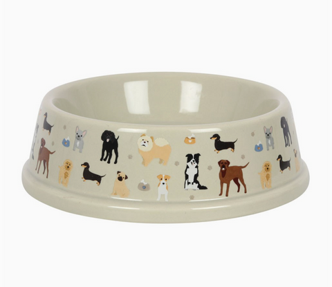 Dog Print Food Bowl