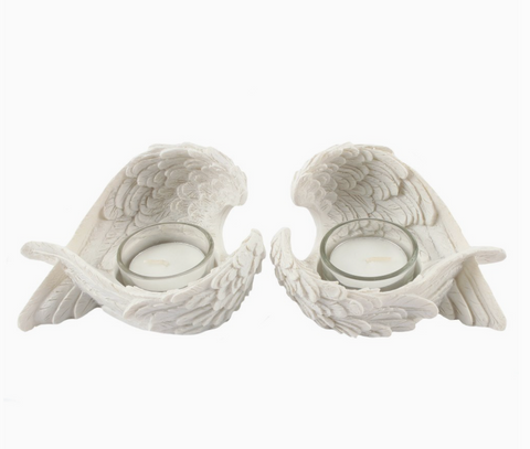 Set of 2 Winged Candle Holders