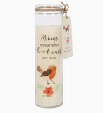 Robins Appear Cranberry Tube Candle