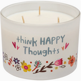 Think Happy Thoughts Candle