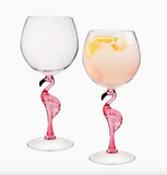 Flamingo, 20oz Acrylic Plastic Wine Glass