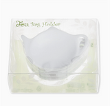 4-Piece White Melamine Tea Bag Holders